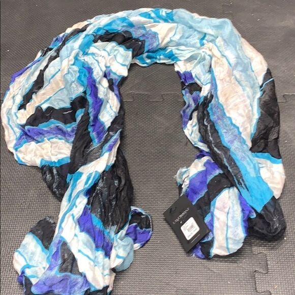 NWT Lane Bryant Blue, White, and Black Scarf - Picture 1 of 2